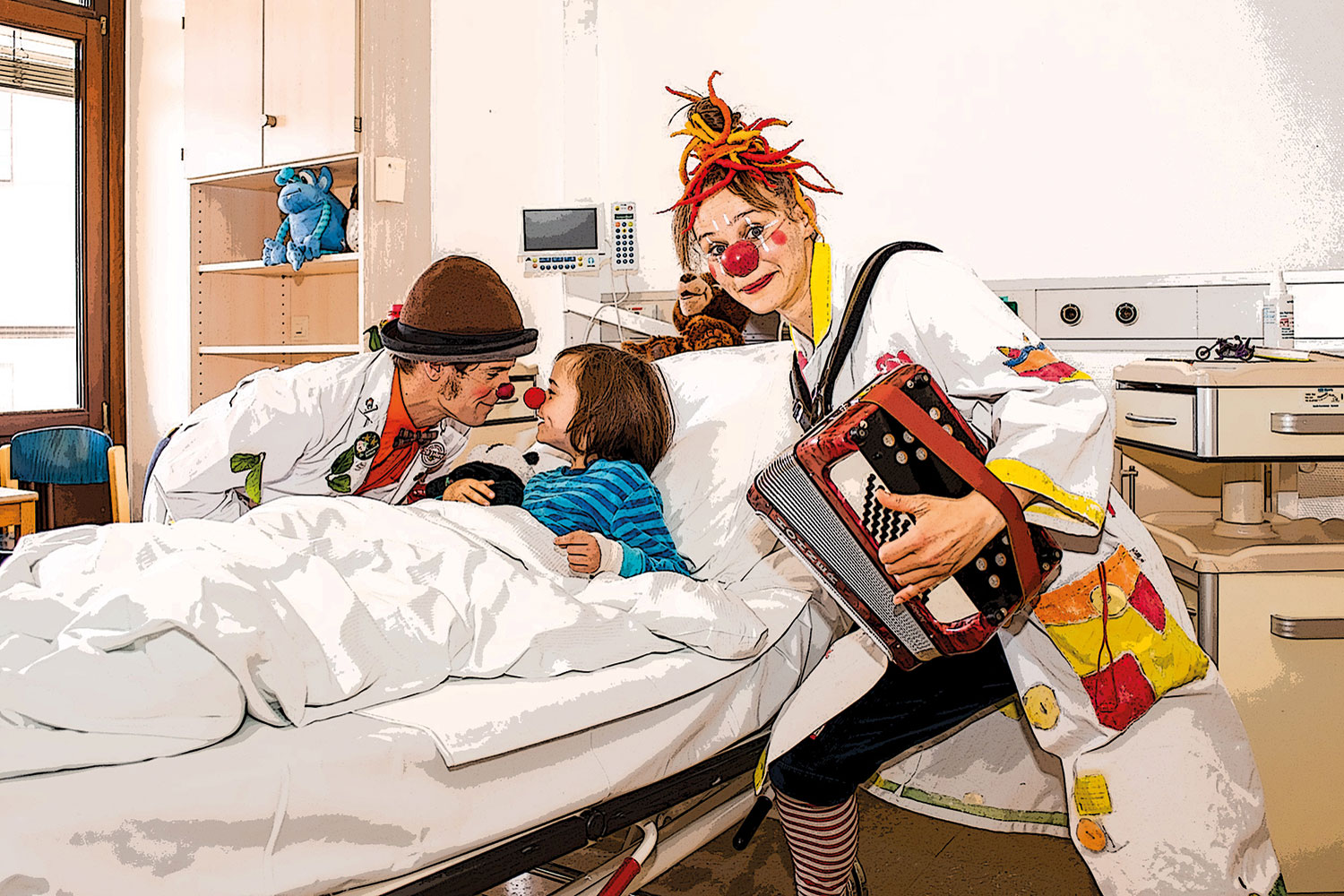 Tröster in zu großen Schuhen